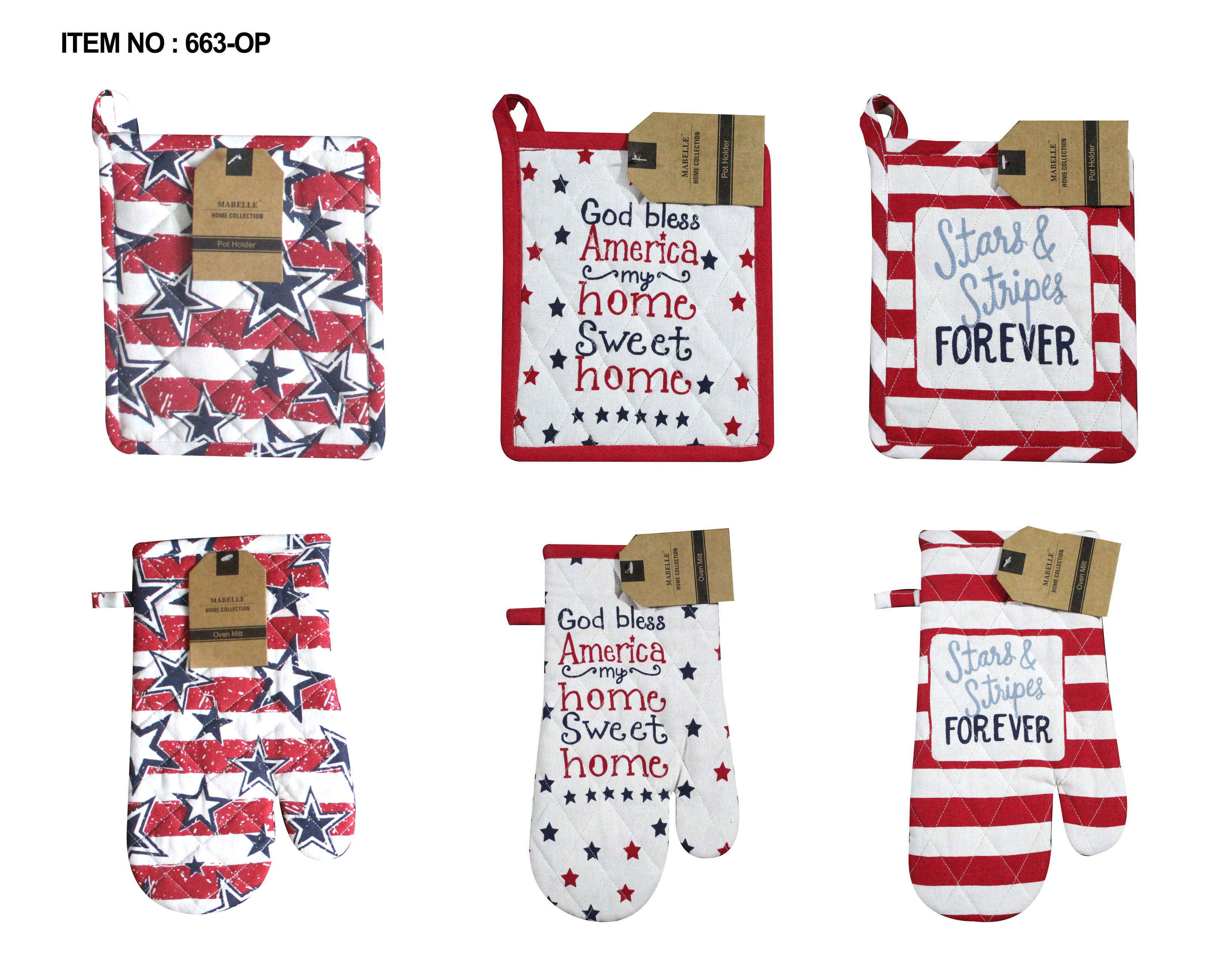 Wholesale Holiday Farmhouse Oven Mitts in 3 Styles - DollarDays