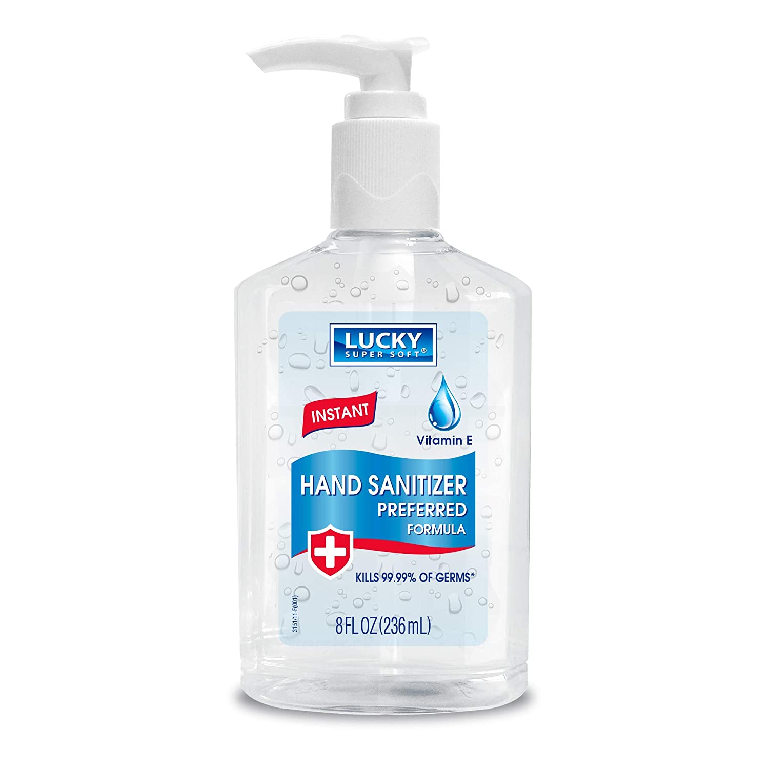 Lucky Super Soft Hand Sanitizer – Alcohol-based – 8 oz – 12 Pack ...